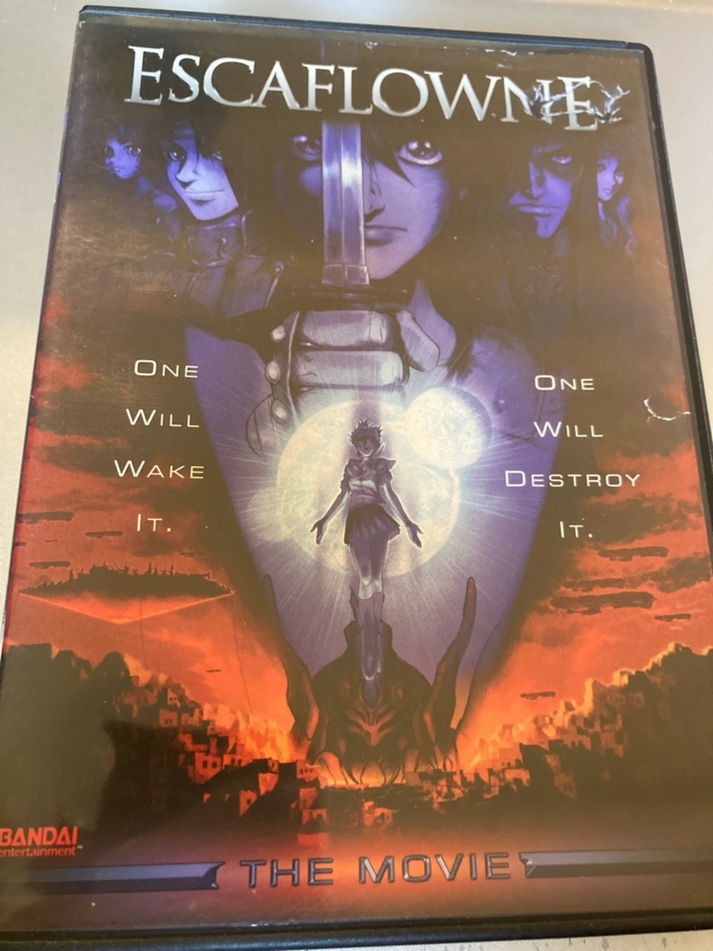 Escaflowne anime movie dvd disc in good condition case fair